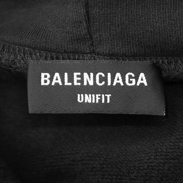 Balenciaga Balenciaga Balenciaga Cracking Logo Cotton Hoodie Cotton Sweatshirts & Hoodies DUTY FREE for USA Size ONE SIZE - 8 Thumbnail