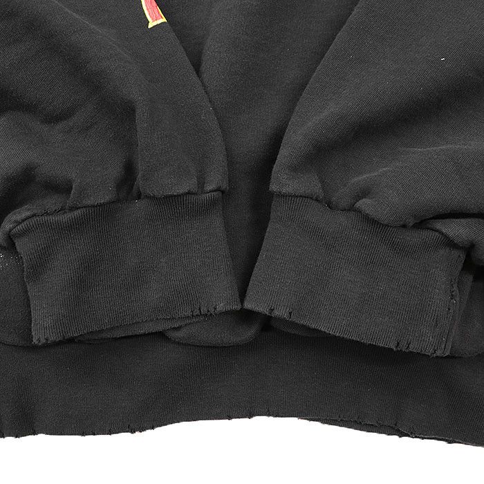 Balenciaga Balenciaga Balenciaga Cracking Logo Cotton Hoodie Cotton Sweatshirts & Hoodies DUTY FREE for USA Size ONE SIZE - 4 Thumbnail