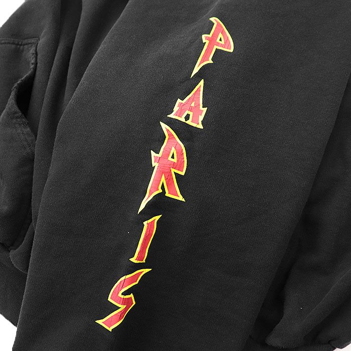 Balenciaga Balenciaga Balenciaga Cracking Logo Cotton Hoodie Cotton Sweatshirts & Hoodies DUTY FREE for USA Size ONE SIZE - 7 Thumbnail