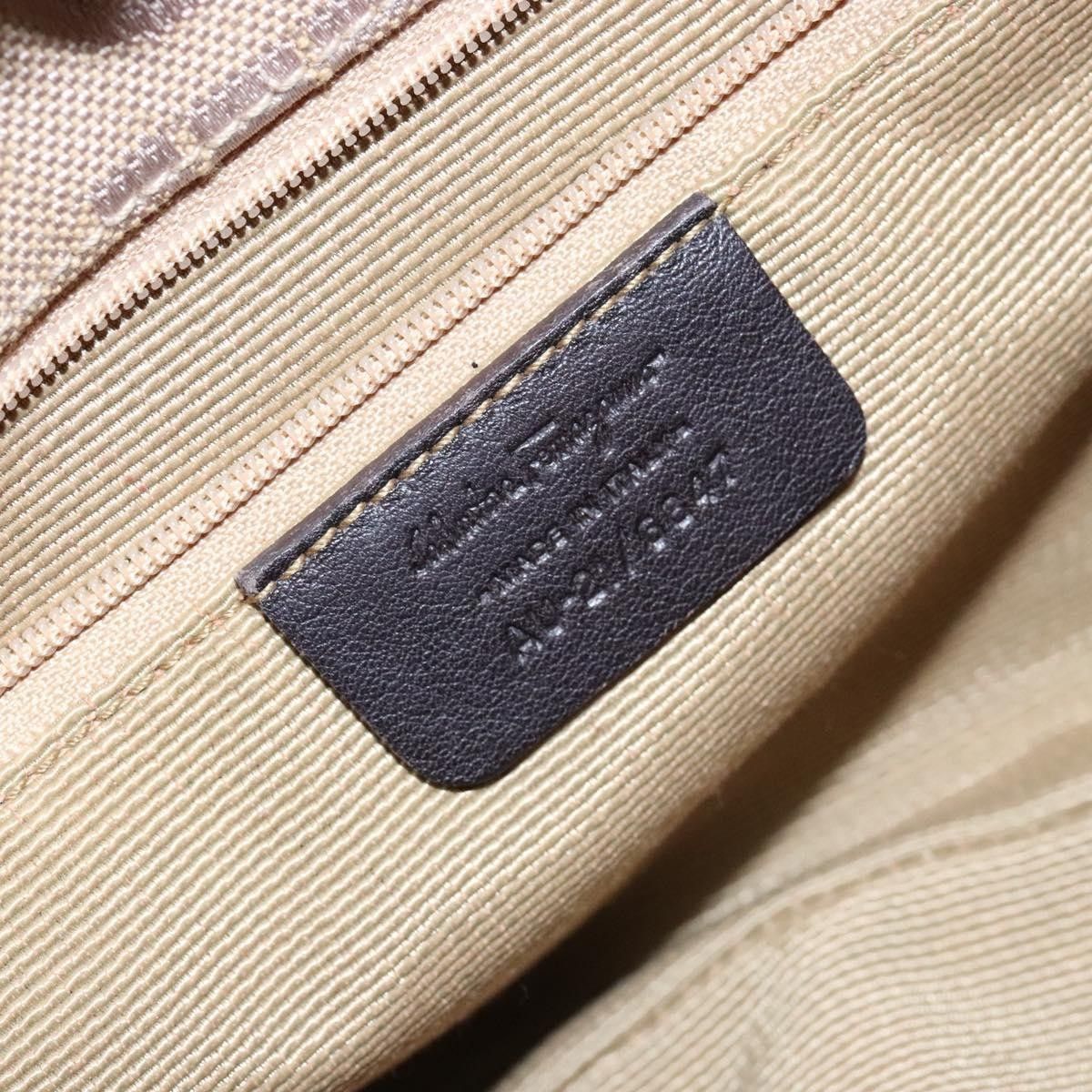 Salvatore Ferragamo Salvatore Ferragamo Gancini handbag Canvas and Leather Size ONE SIZE - 6 Thumbnail