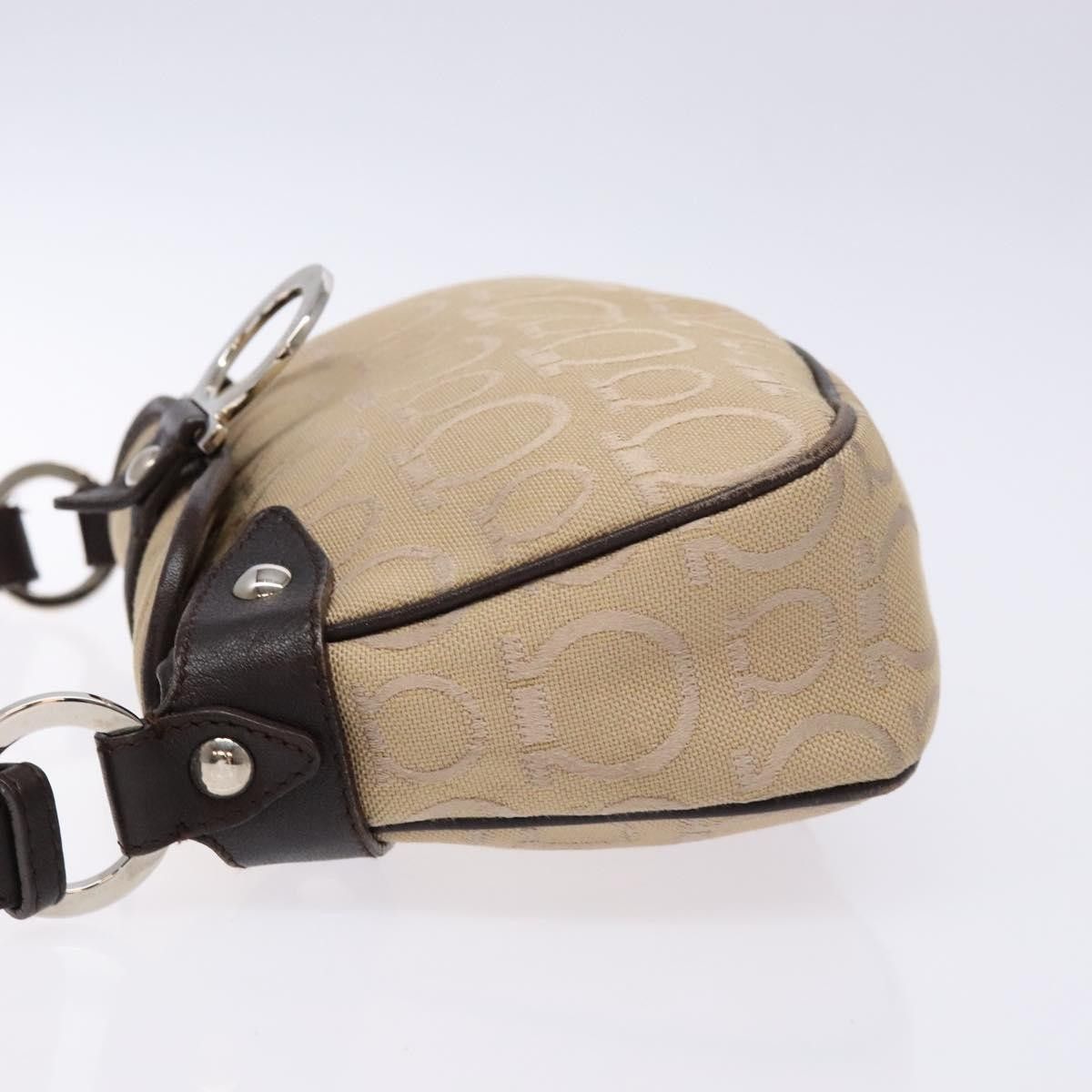 Salvatore Ferragamo Salvatore Ferragamo Gancini handbag Canvas and Leather Size ONE SIZE - 4 Thumbnail