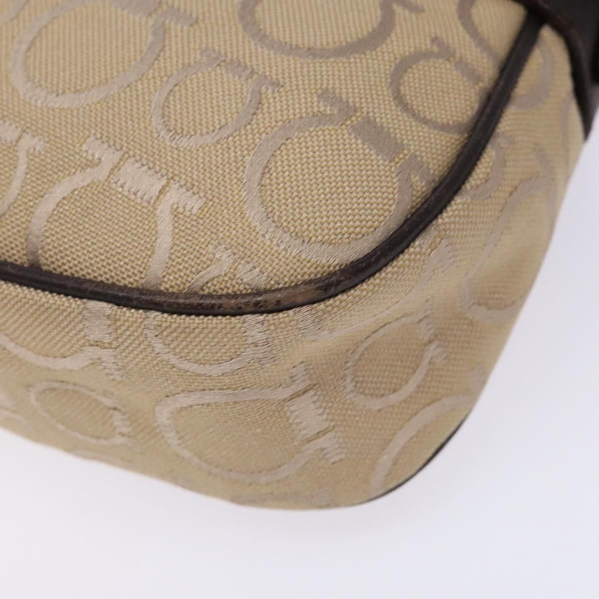 Salvatore Ferragamo Salvatore Ferragamo Gancini handbag Canvas and Leather Size ONE SIZE - 8 Thumbnail