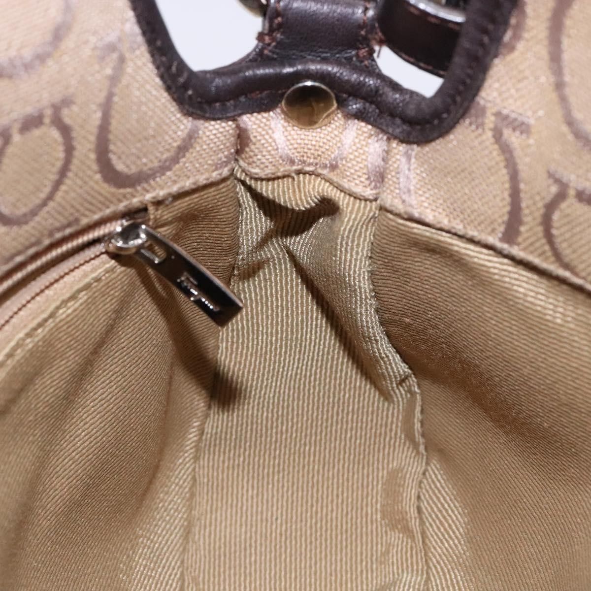 Salvatore Ferragamo Salvatore Ferragamo Gancini handbag Canvas and Leather Size ONE SIZE - 13 Thumbnail