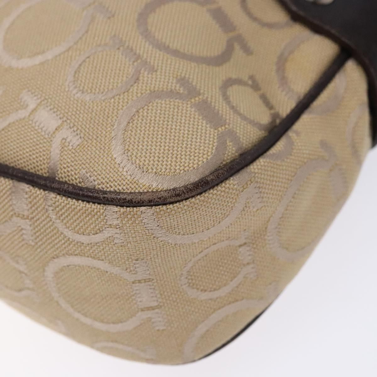 Salvatore Ferragamo Salvatore Ferragamo Gancini handbag Canvas and Leather Size ONE SIZE - 10 Thumbnail