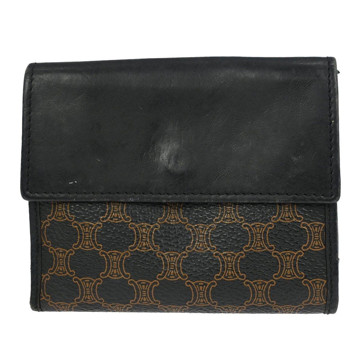 Celine Celine Vintage Bifold Wallet Macadam Coated Canvas Size ONE SIZE - 2 Thumbnail