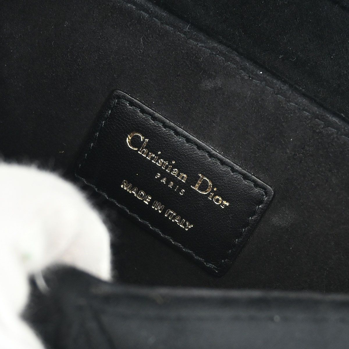 Dior Christian Dior Saddle Handbag Velvet with Crystals Size ONE SIZE - 5 Thumbnail