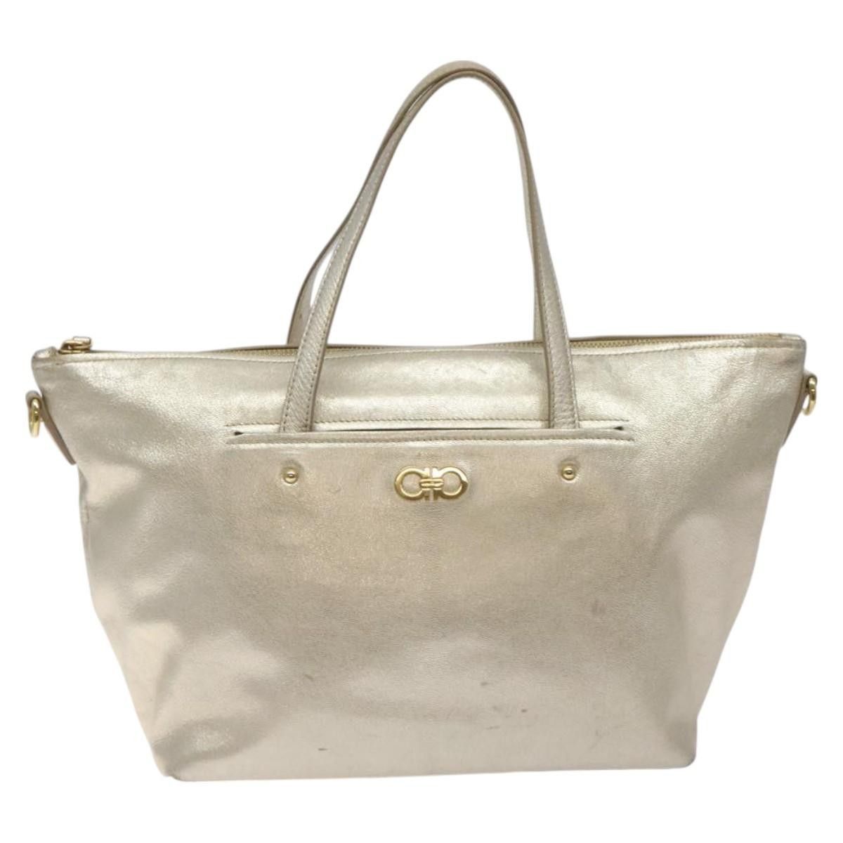 Salvatore Ferragamo Salvatore Ferragamo Vintage Zip Tote Leather Size ONE SIZE - 16 Thumbnail