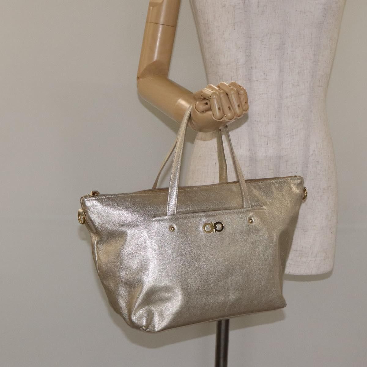 Salvatore Ferragamo Salvatore Ferragamo Vintage Zip Tote Leather Size ONE SIZE - 15 Thumbnail