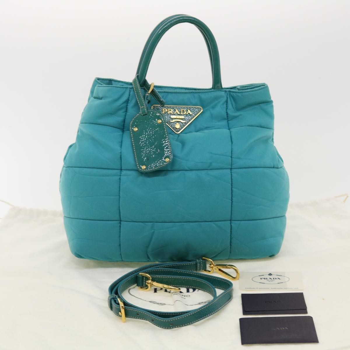 Prada Prada Convertible Tote Quilted Tessuto Size ONE SIZE - 14 Thumbnail
