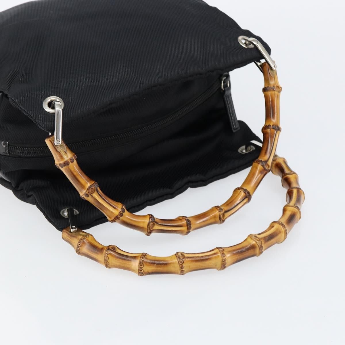 Gucci Gucci Vintage Bamboo Handle Bag Leather Size ONE SIZE - 8 Thumbnail