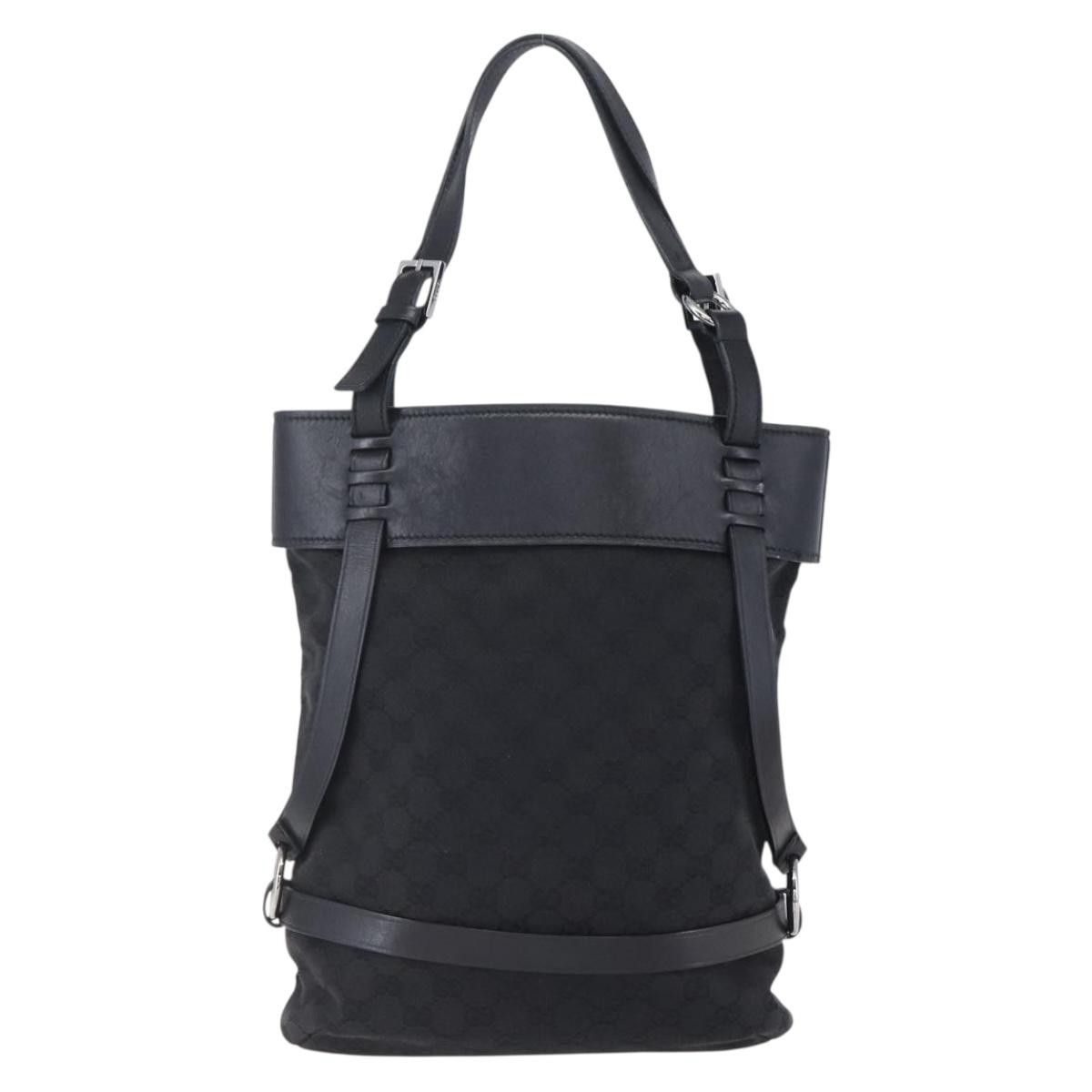 Gucci Gucci Vintage Harness Tote GG Canvas with Leather Size ONE SIZE - 2 Thumbnail