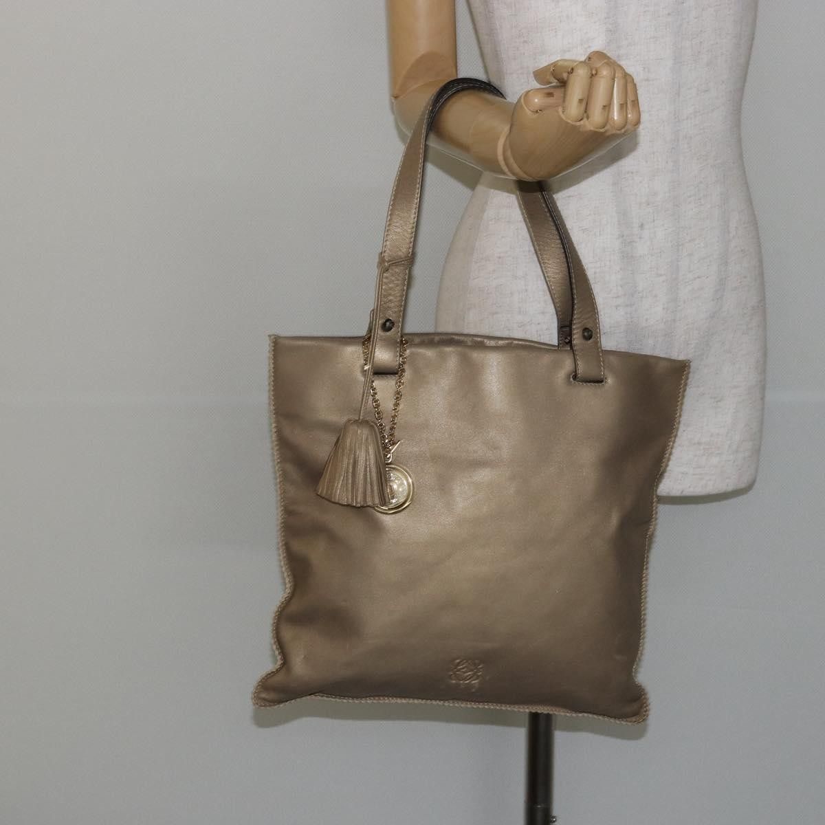Loewe Loewe Anagram Tote Leather Size ONE SIZE - 14 Thumbnail