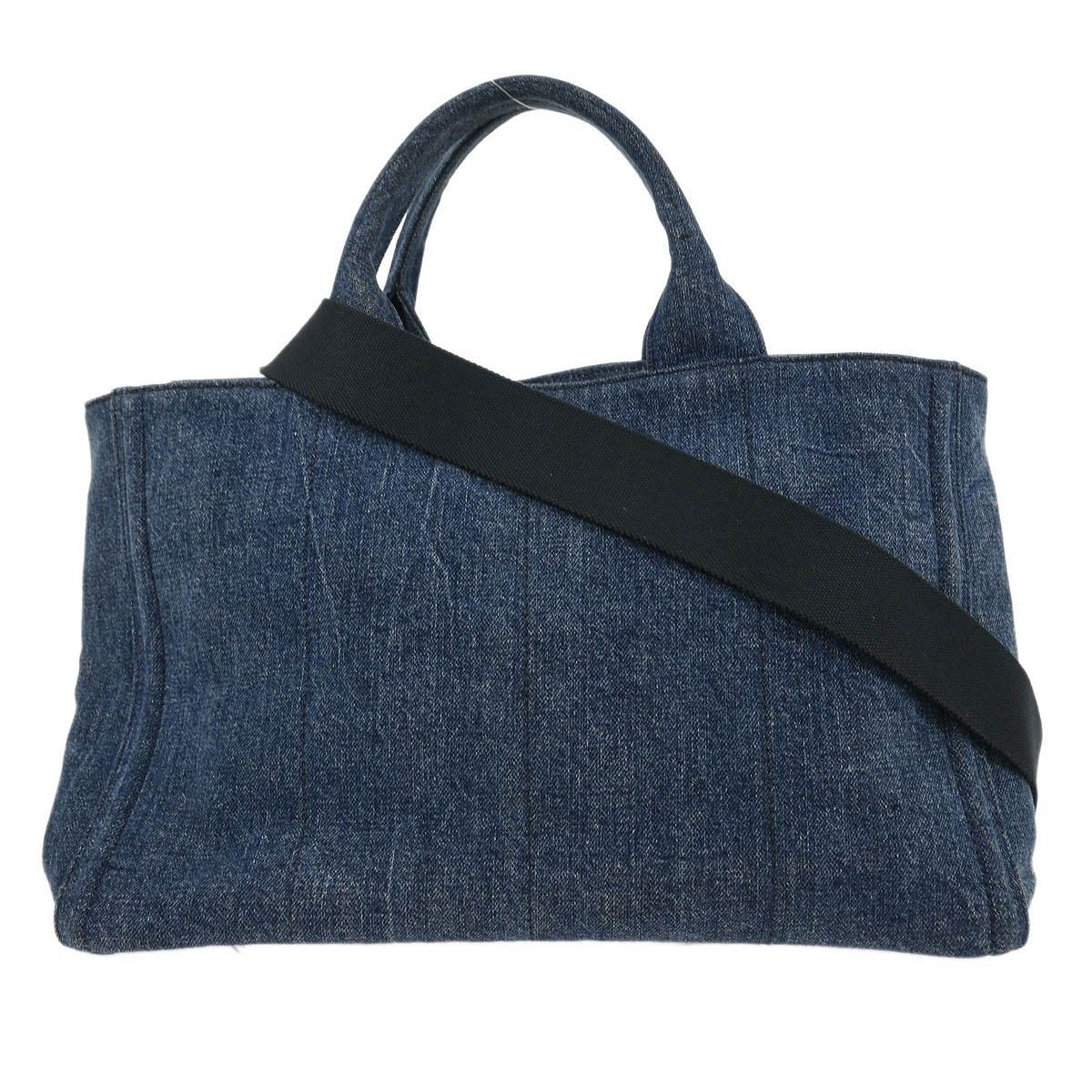 Prada Prada Canapa Convertible Tote Denim Size ONE SIZE - 2 Thumbnail