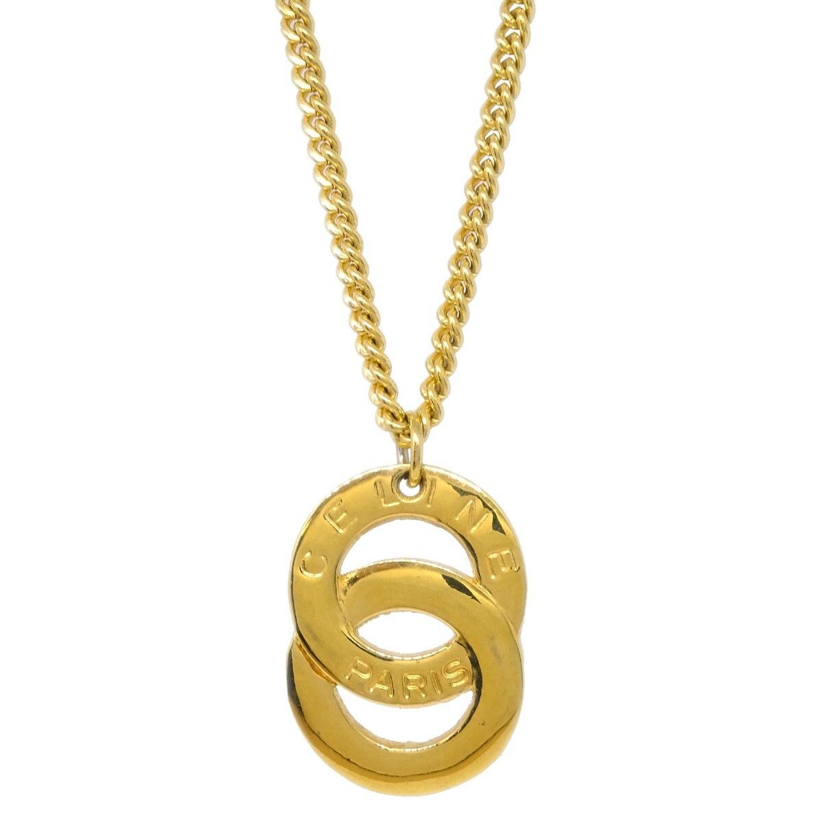Celine Celine Vintage Logo Circle Pendant Metal Size ONE SIZE - 2 Thumbnail