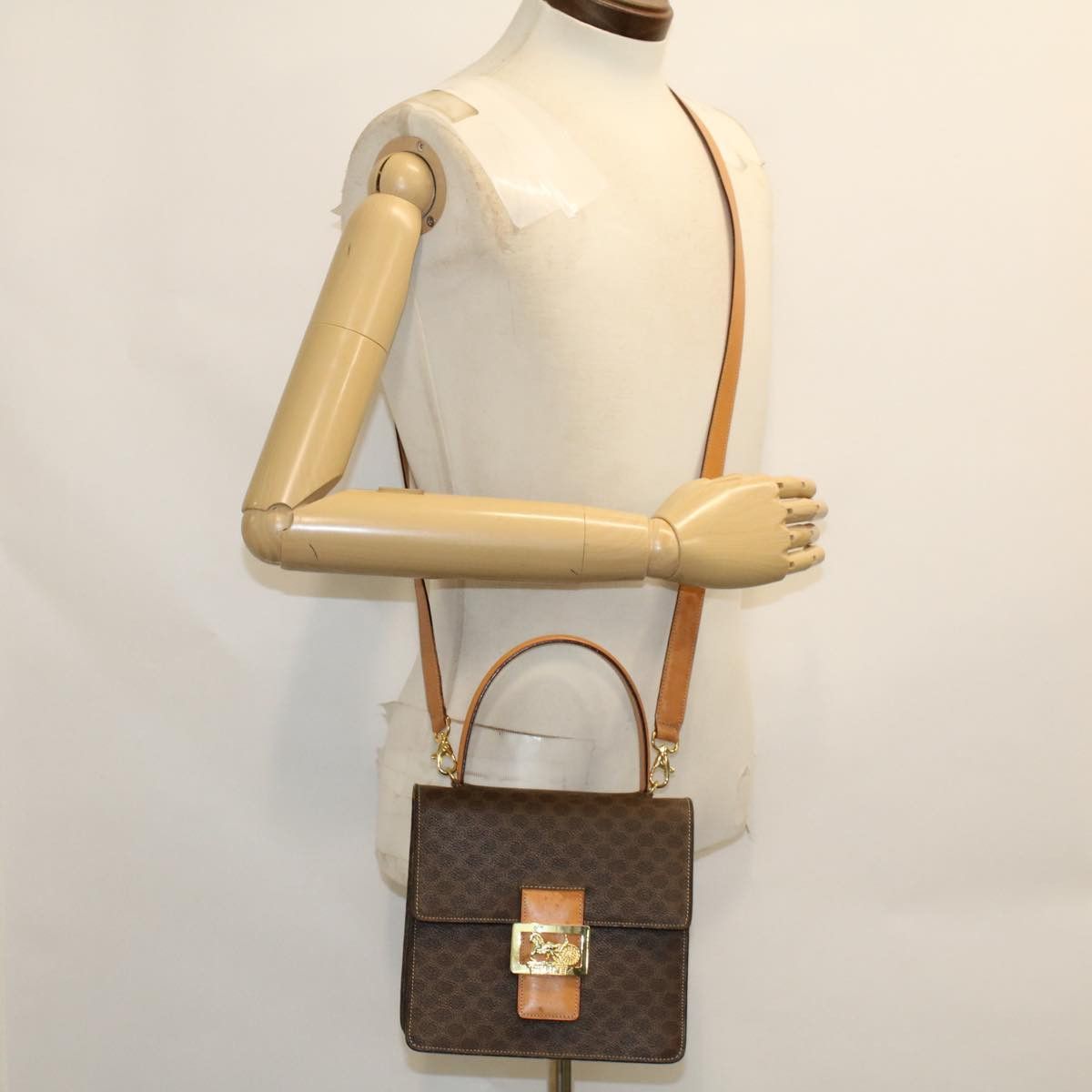 Celine Celine Macadam Handbag Macadam with leather Size ONE SIZE - 24 Thumbnail