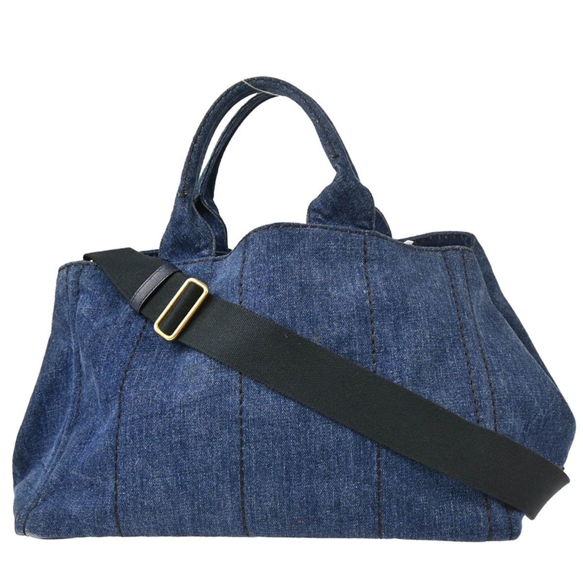 Prada Prada Canapa Convertible Tote Denim Size ONE SIZE - 2 Thumbnail
