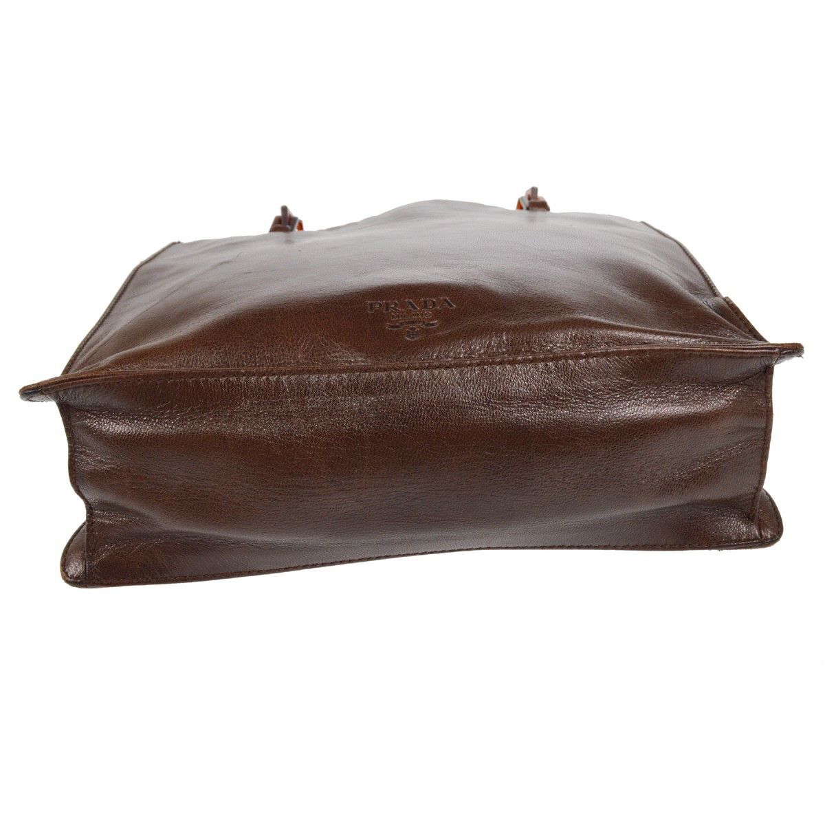 Prada Prada Vintage Tote Leather Size ONE SIZE - 8 Thumbnail
