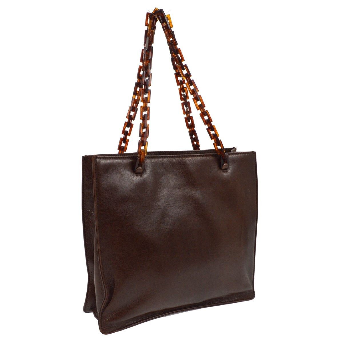 Prada Prada Vintage Tote Leather Size ONE SIZE - 2 Thumbnail