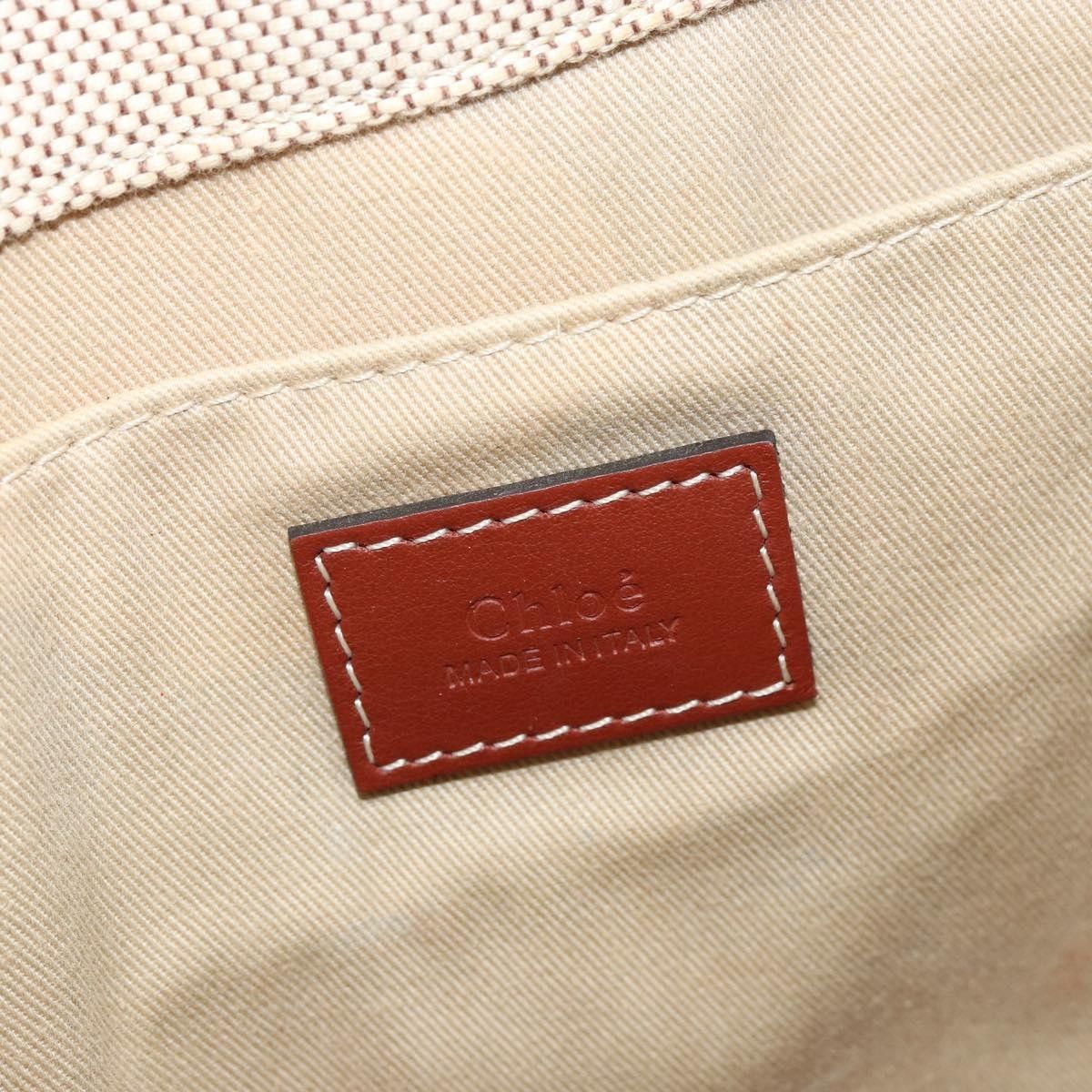 Chloe Chloe Woody Tote Canvas with Leather Size ONE SIZE - 6 Thumbnail