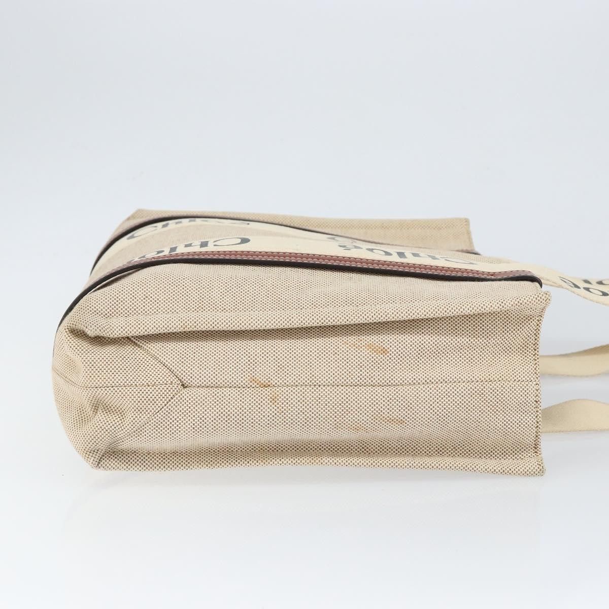Chloe Chloe Woody Tote Canvas with Leather Size ONE SIZE - 3 Thumbnail
