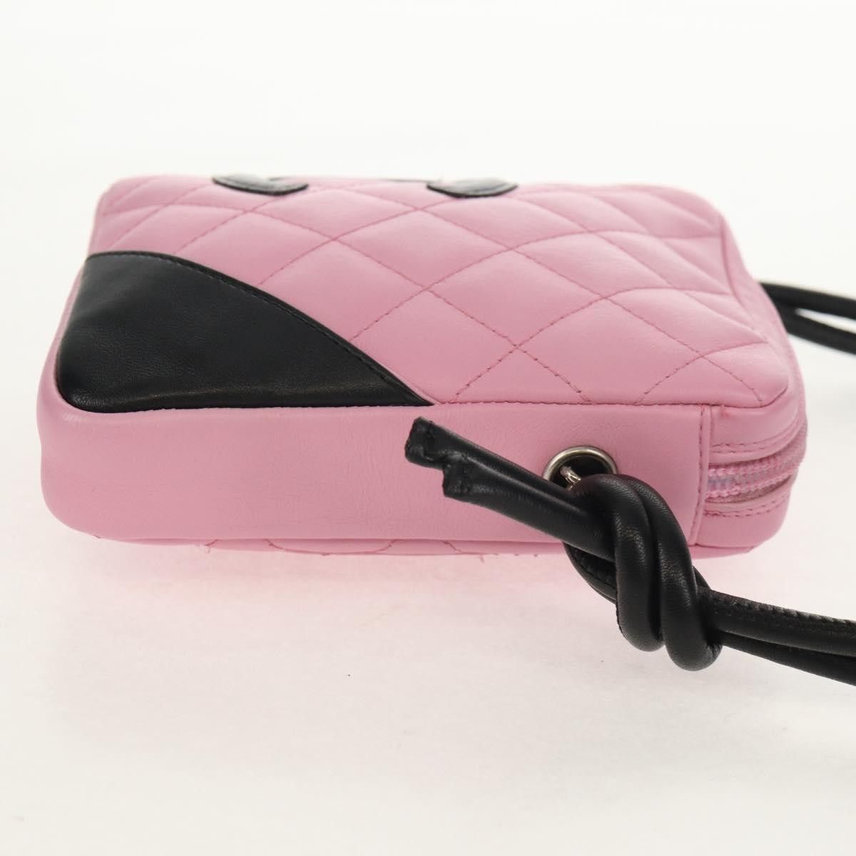 Chanel Chanel Cambon Zip Pouch Quilted Leather Size ONE SIZE - 4 Thumbnail