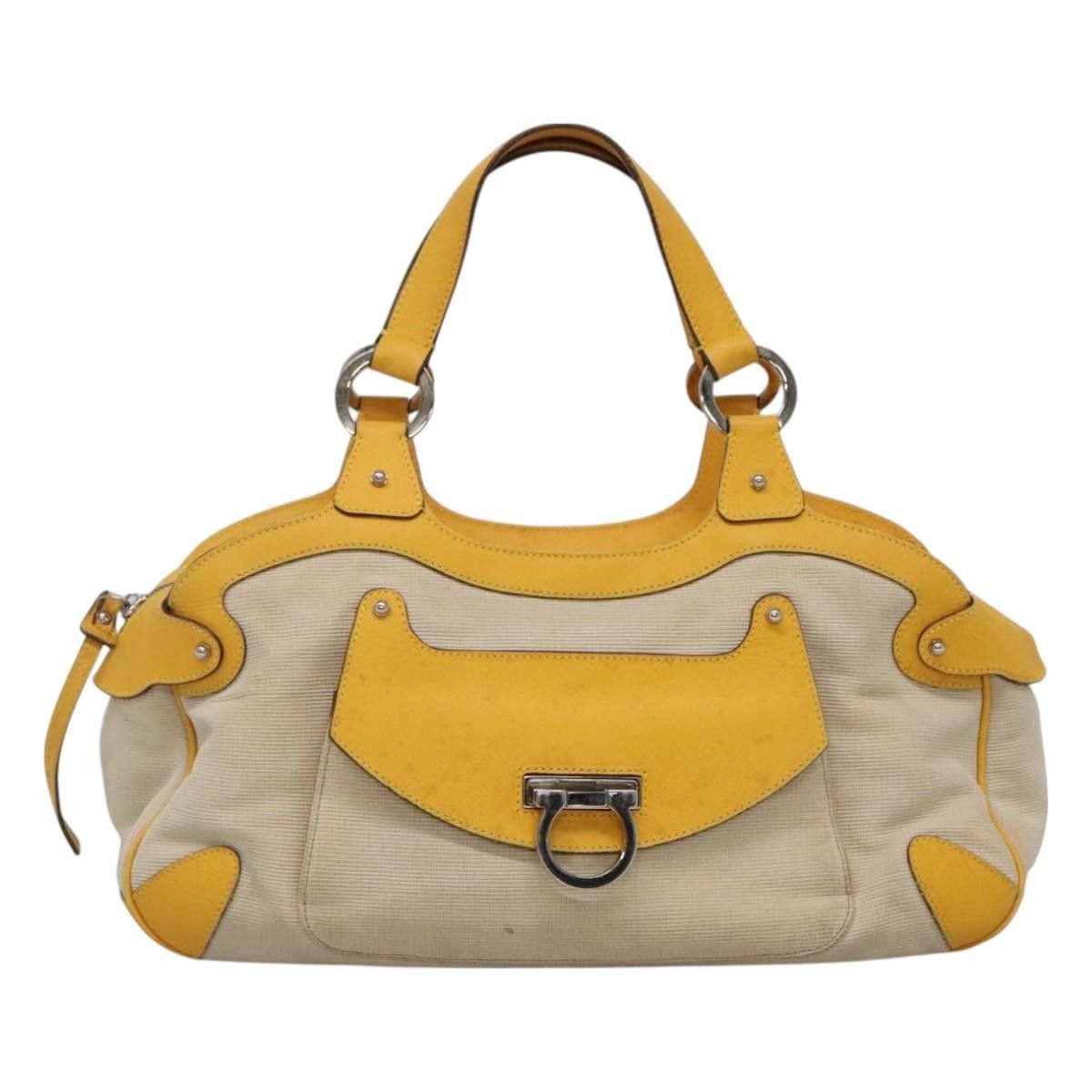 Salvatore Ferragamo Salvatore Ferragamo Gancini Canvas and Leather Size ONE SIZE - 13 Thumbnail