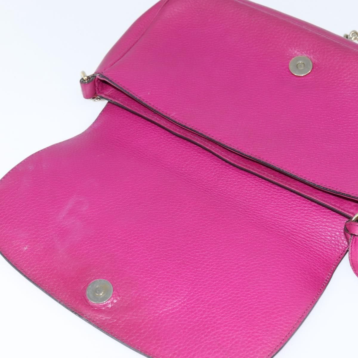 Gucci Gucci Soho Chain Crossbody Bag Leather Size ONE SIZE - 19 Thumbnail