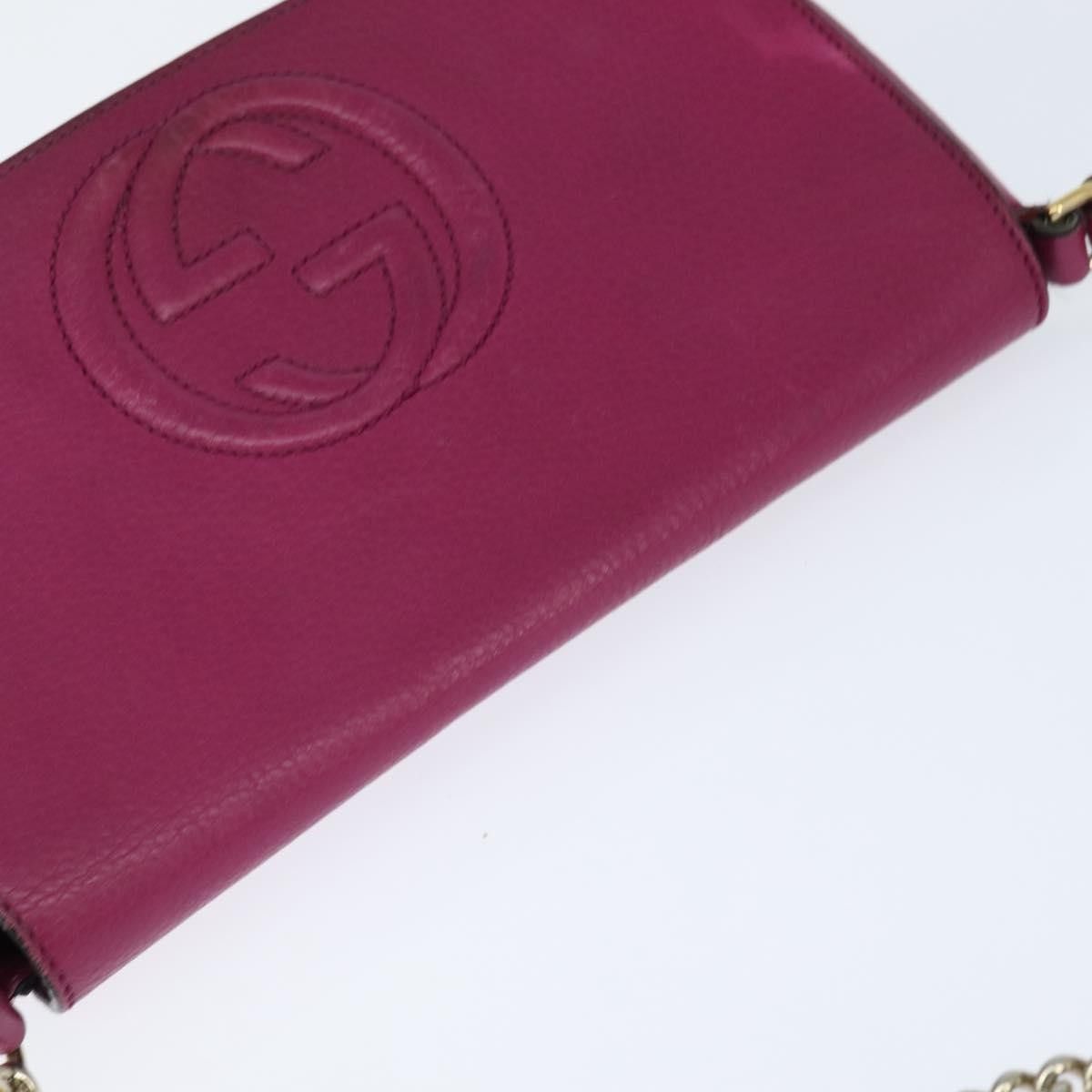 Gucci Gucci Soho Chain Crossbody Bag Leather Size ONE SIZE - 16 Thumbnail