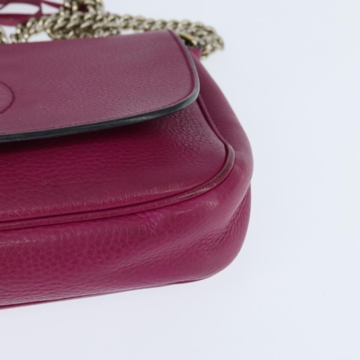 Gucci Gucci Soho Chain Crossbody Bag Leather Size ONE SIZE - 12 Thumbnail