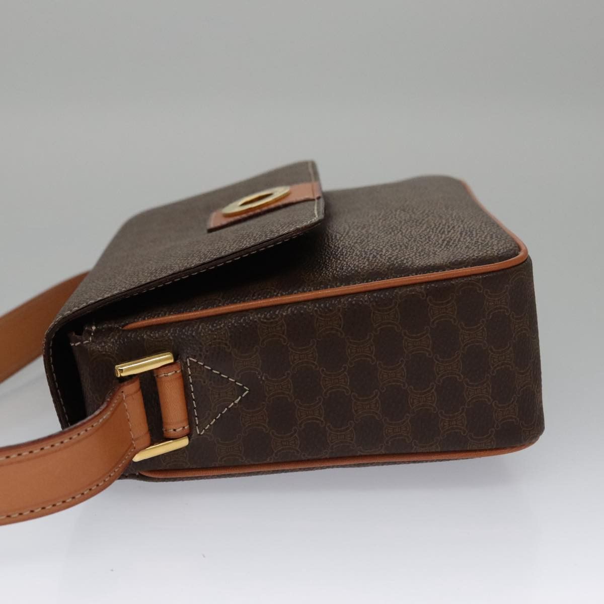 Celine Celine Vintage Macadam Circle Logo Shoulder Bag Canvas and Leather Size ONE SIZE - 19 Thumbnail
