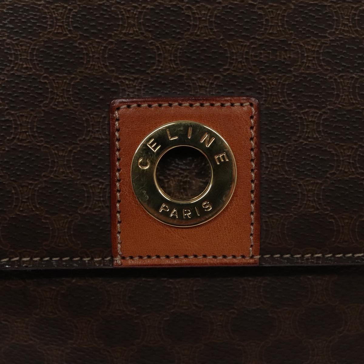 Celine Celine Vintage Macadam Circle Logo Shoulder Bag Canvas and Leather Size ONE SIZE - 15 Thumbnail