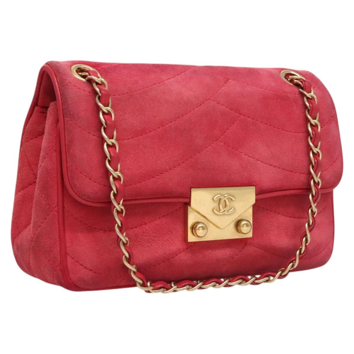 Chanel Chanel Chain Flap Shoulder Bag Suede Size ONE SIZE - 16 Thumbnail