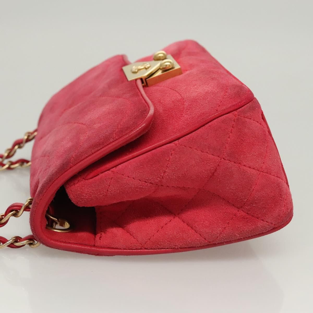 Chanel Chanel Chain Flap Shoulder Bag Suede Size ONE SIZE - 9 Thumbnail