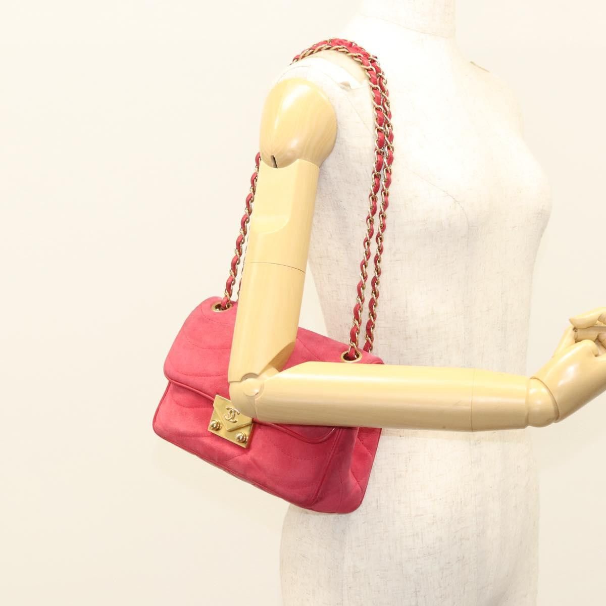 Chanel Chanel Chain Flap Shoulder Bag Suede Size ONE SIZE - 14 Thumbnail
