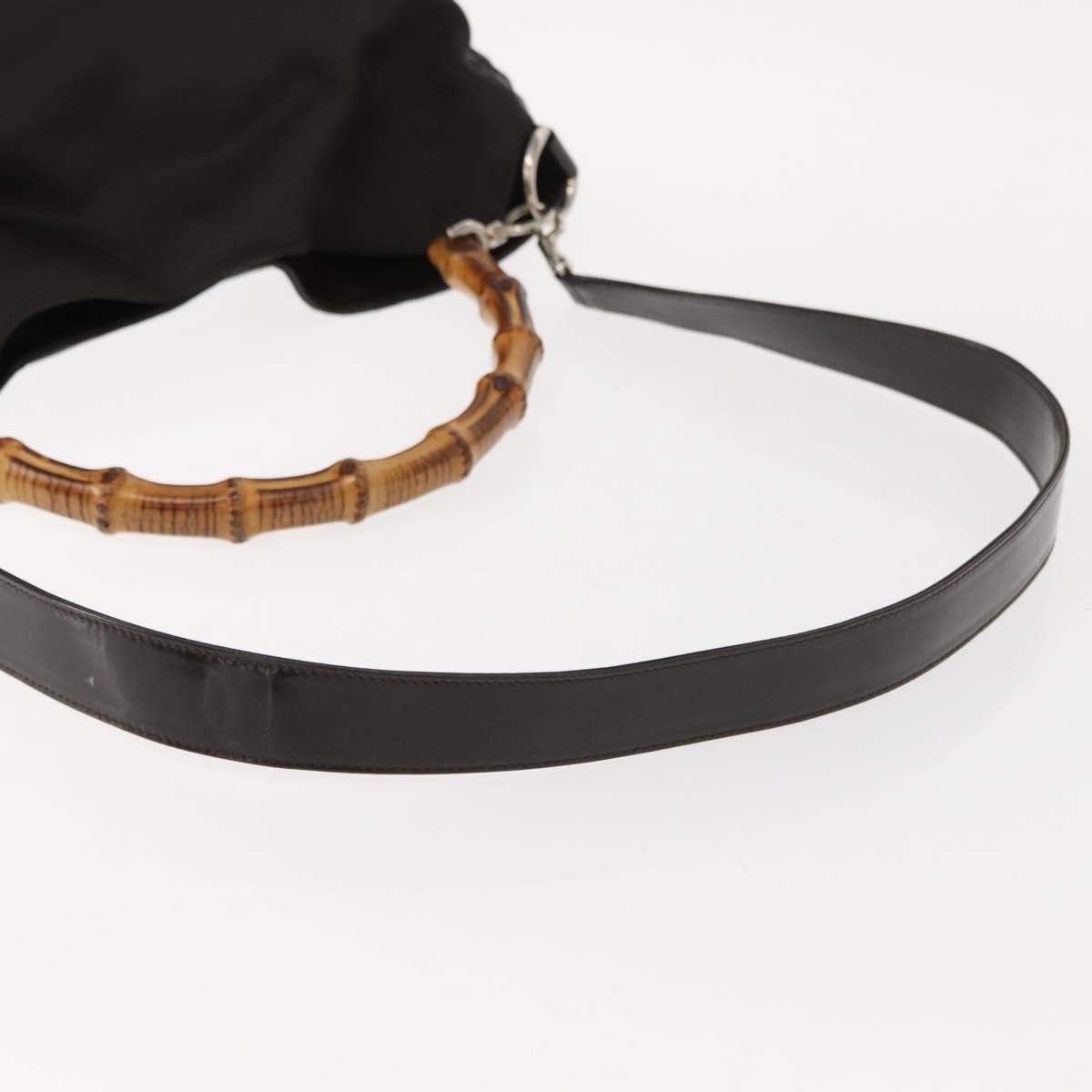 Gucci Gucci Vintage Bamboo Shoulder Nylon Size ONE SIZE - 8 Thumbnail