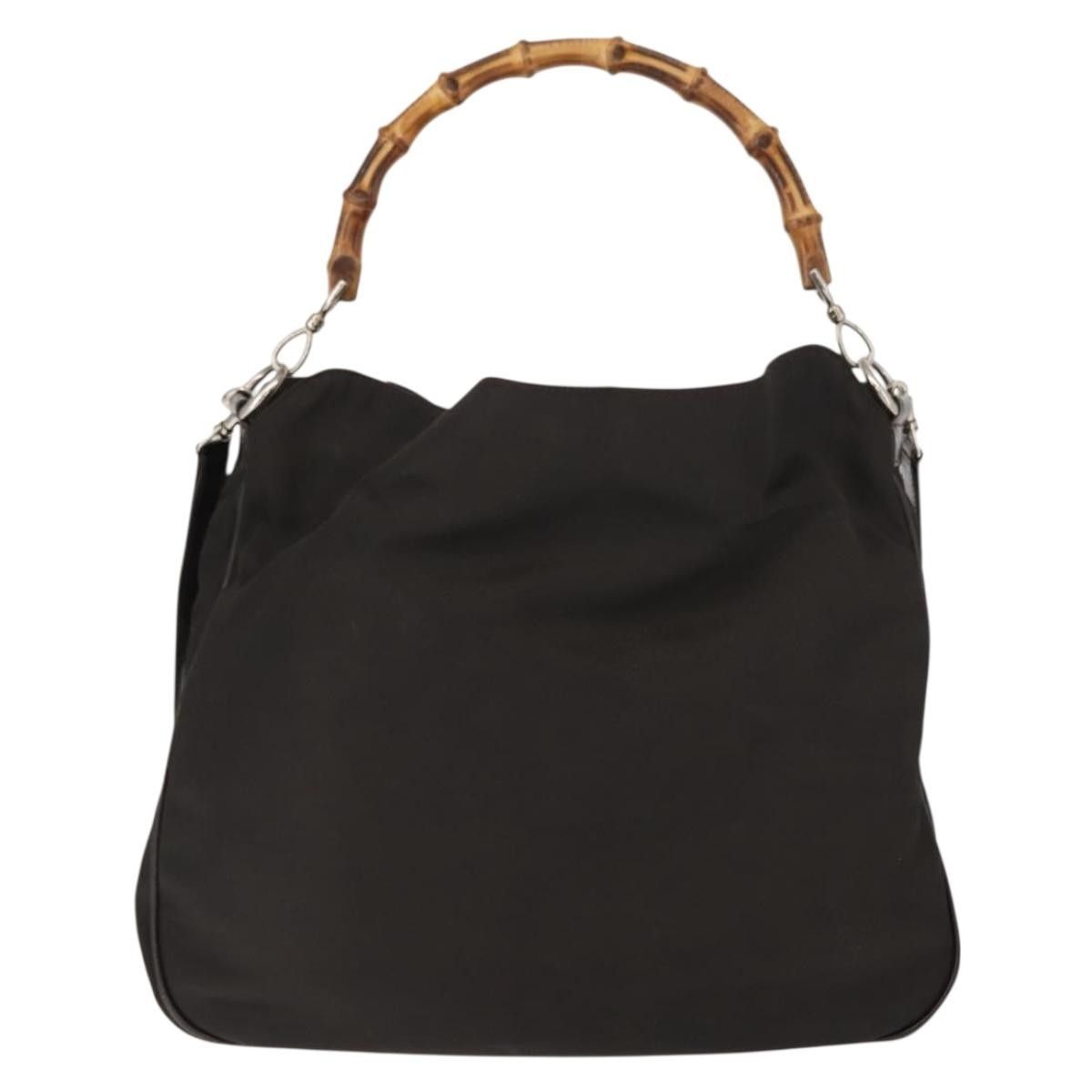 Gucci Gucci Vintage Bamboo Shoulder Nylon Size ONE SIZE - 2 Thumbnail