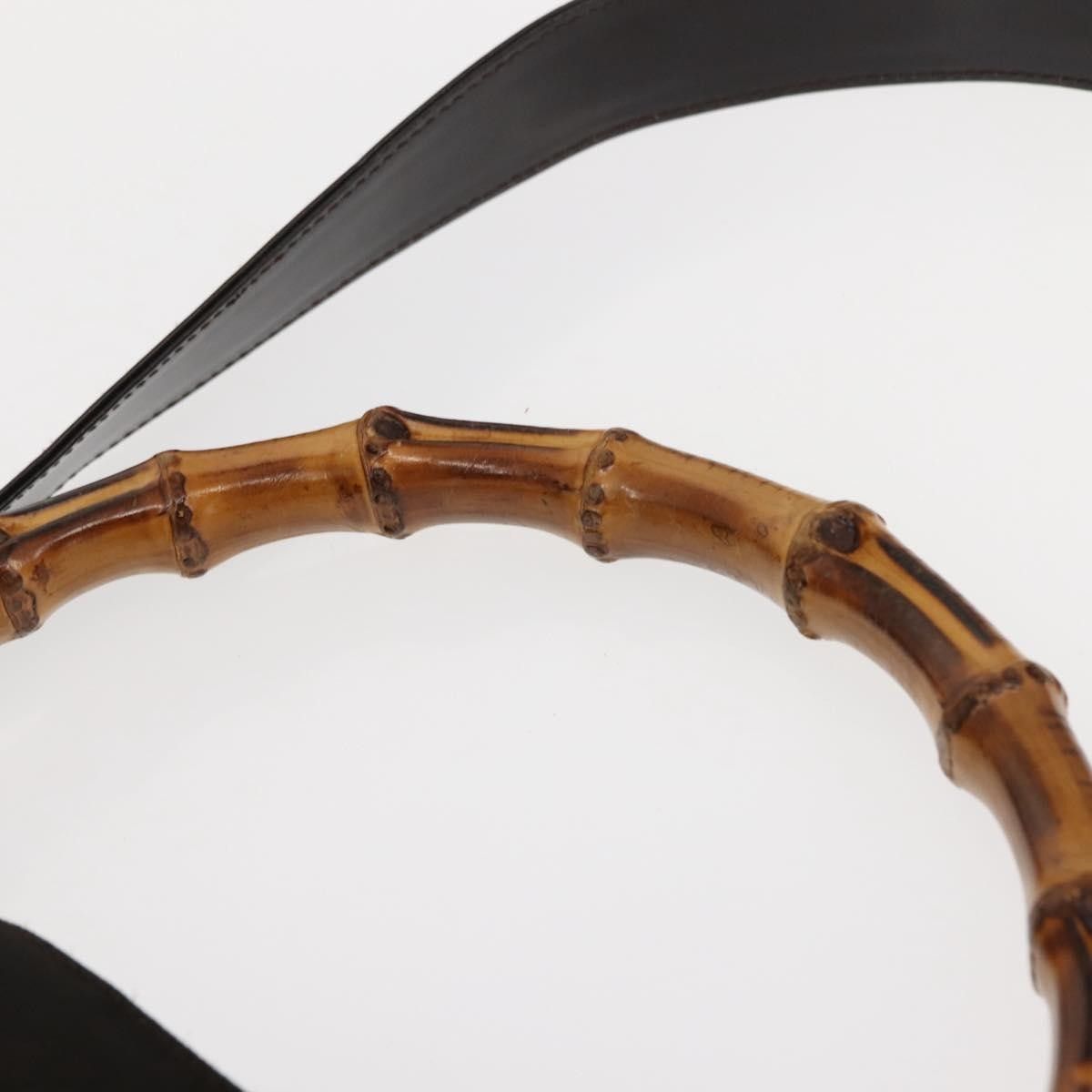 Gucci Gucci Vintage Bamboo Shoulder Nylon Size ONE SIZE - 19 Thumbnail
