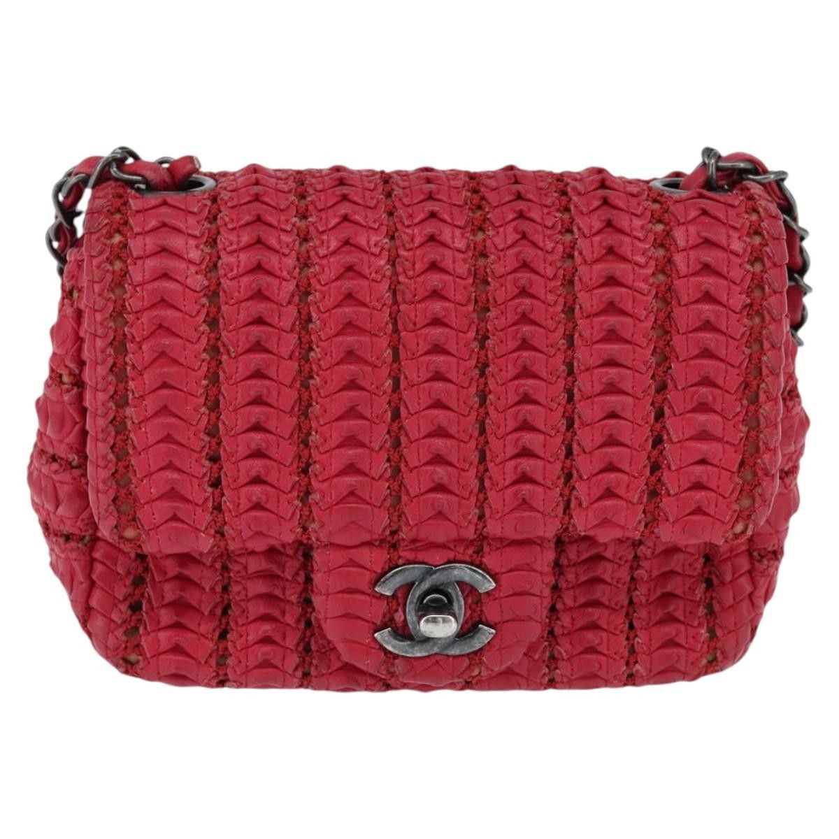 Chanel Chanel Crochet Flap Bag Lambskin Size ONE SIZE - 19 Thumbnail
