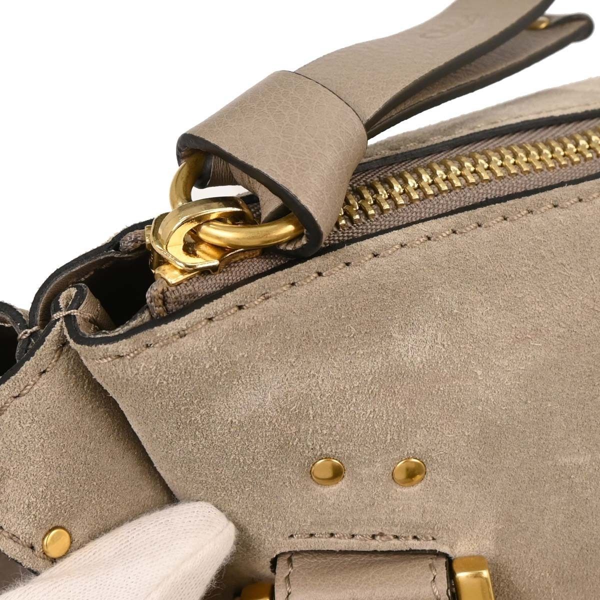 Chloe Chloe Marcie Satchel Suede Size ONE SIZE - 9 Thumbnail