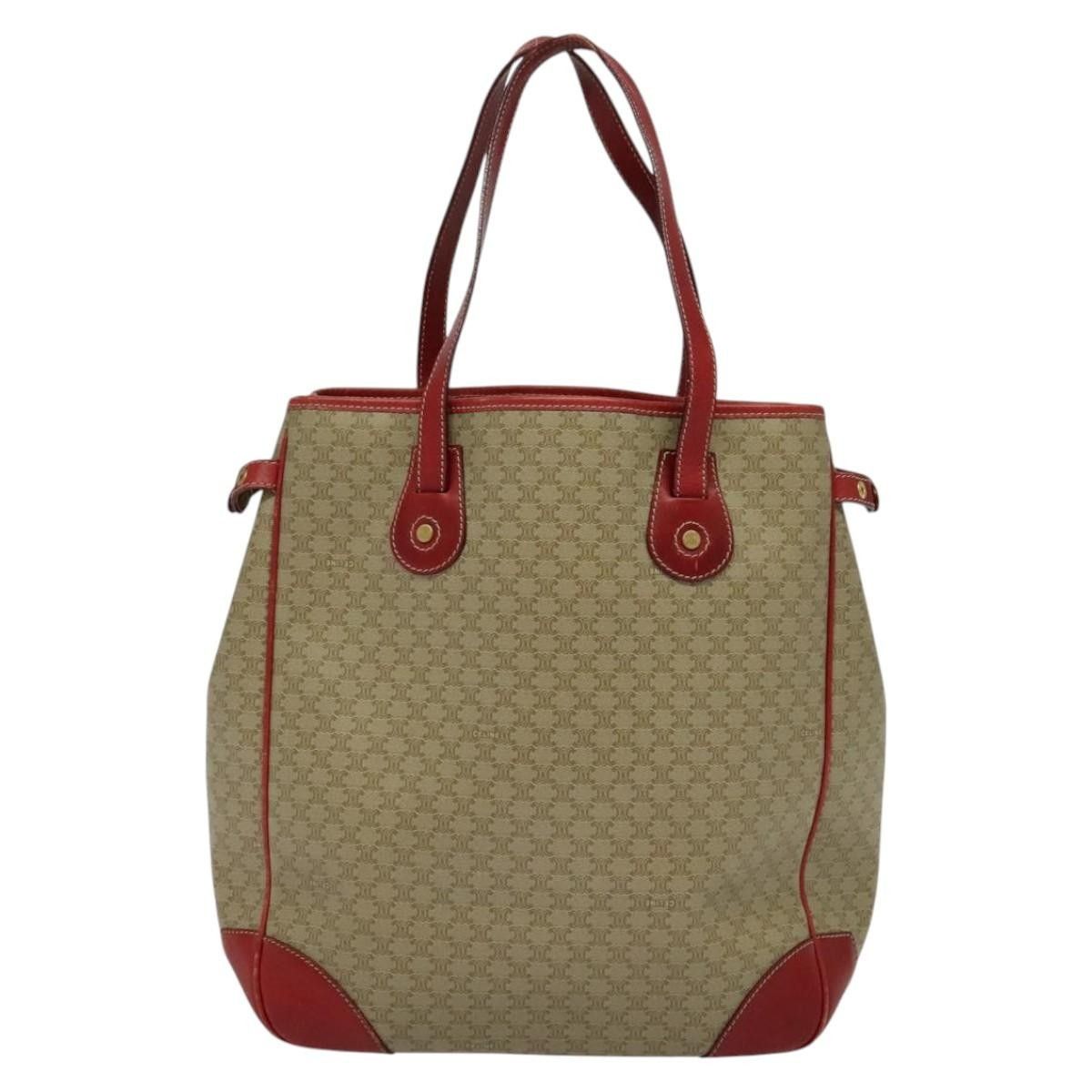 Celine Celine Vintage Macadam Tote bag Canvas and Leather Size ONE SIZE - 2 Thumbnail