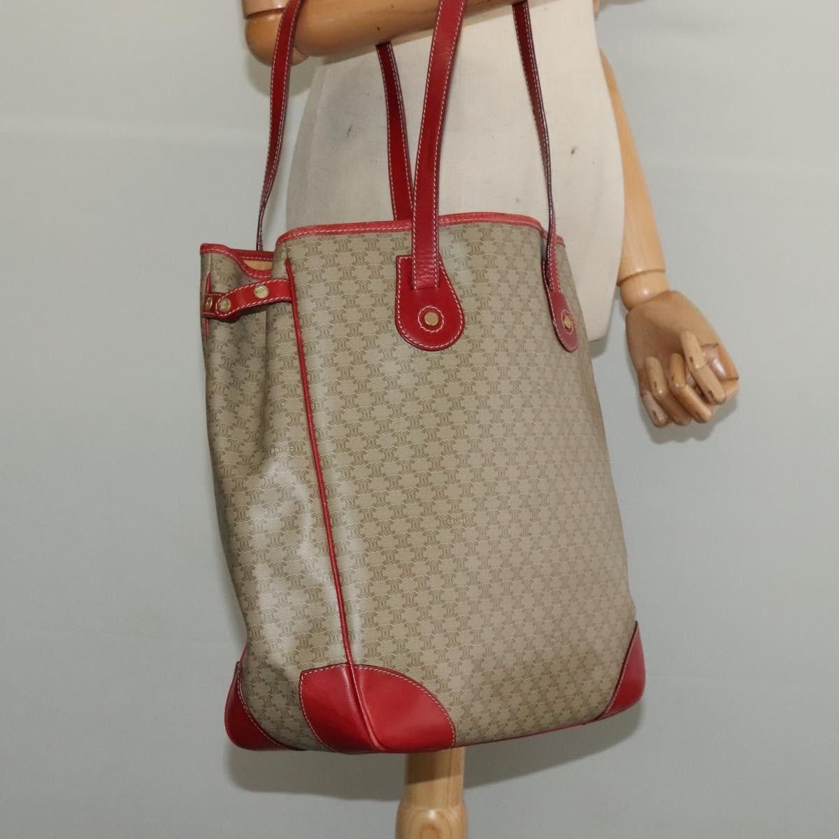 Celine Celine Vintage Macadam Tote bag Canvas and Leather Size ONE SIZE - 13 Thumbnail