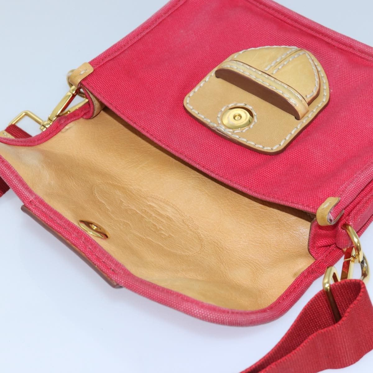 Prada Prada Push Lock Flap Shoulder Bag Canvas Size ONE SIZE - 13 Thumbnail