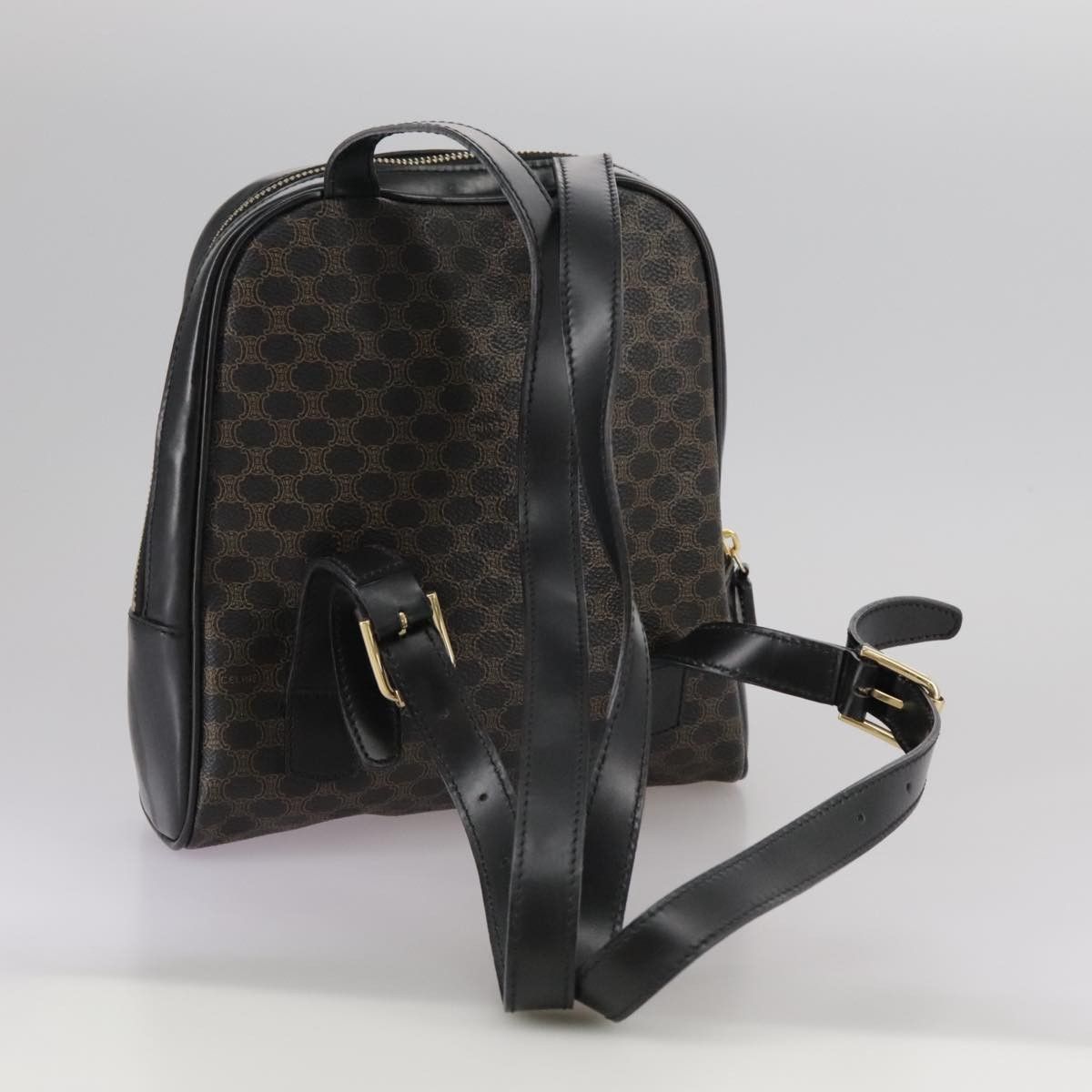 Celine Celine Vintage Macadam Backpack Canvas and Leather Size ONE SIZE - 8 Thumbnail