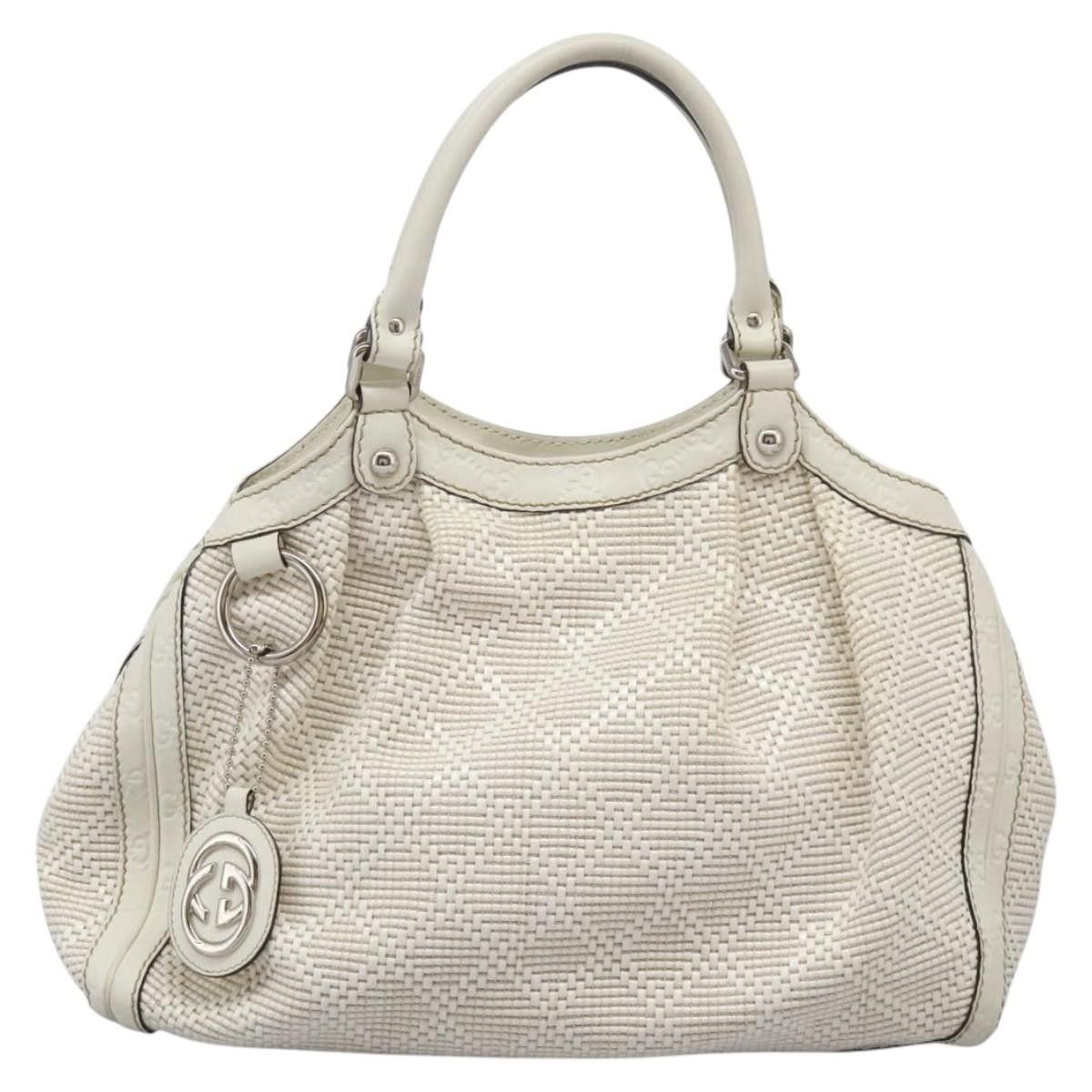 Gucci Gucci Sukey Tote Diamante Woven Raffia Size ONE SIZE - 19 Thumbnail