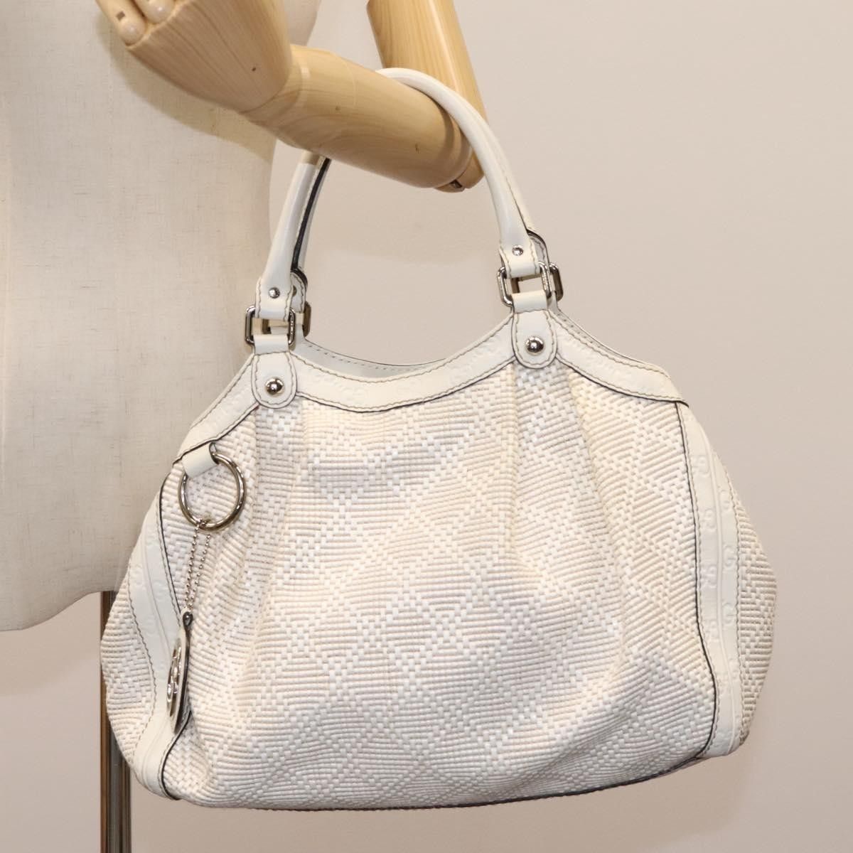 Gucci Gucci Sukey Tote Diamante Woven Raffia Size ONE SIZE - 13 Thumbnail
