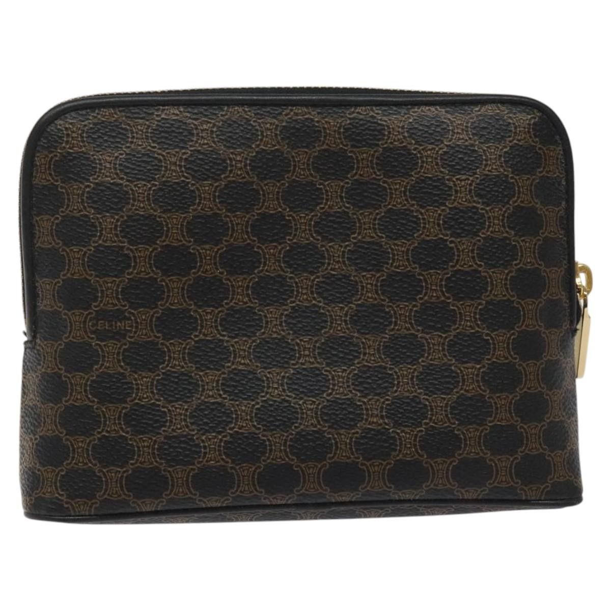 Celine Celine Macadam Pochette Canvas and Leather Size ONE SIZE - 2 Thumbnail
