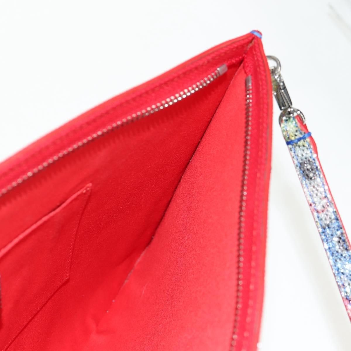 Christian Louboutin Christian Louboutin Loubiclutch Spiked Printed Leather Size ONE SIZE - 22 Thumbnail