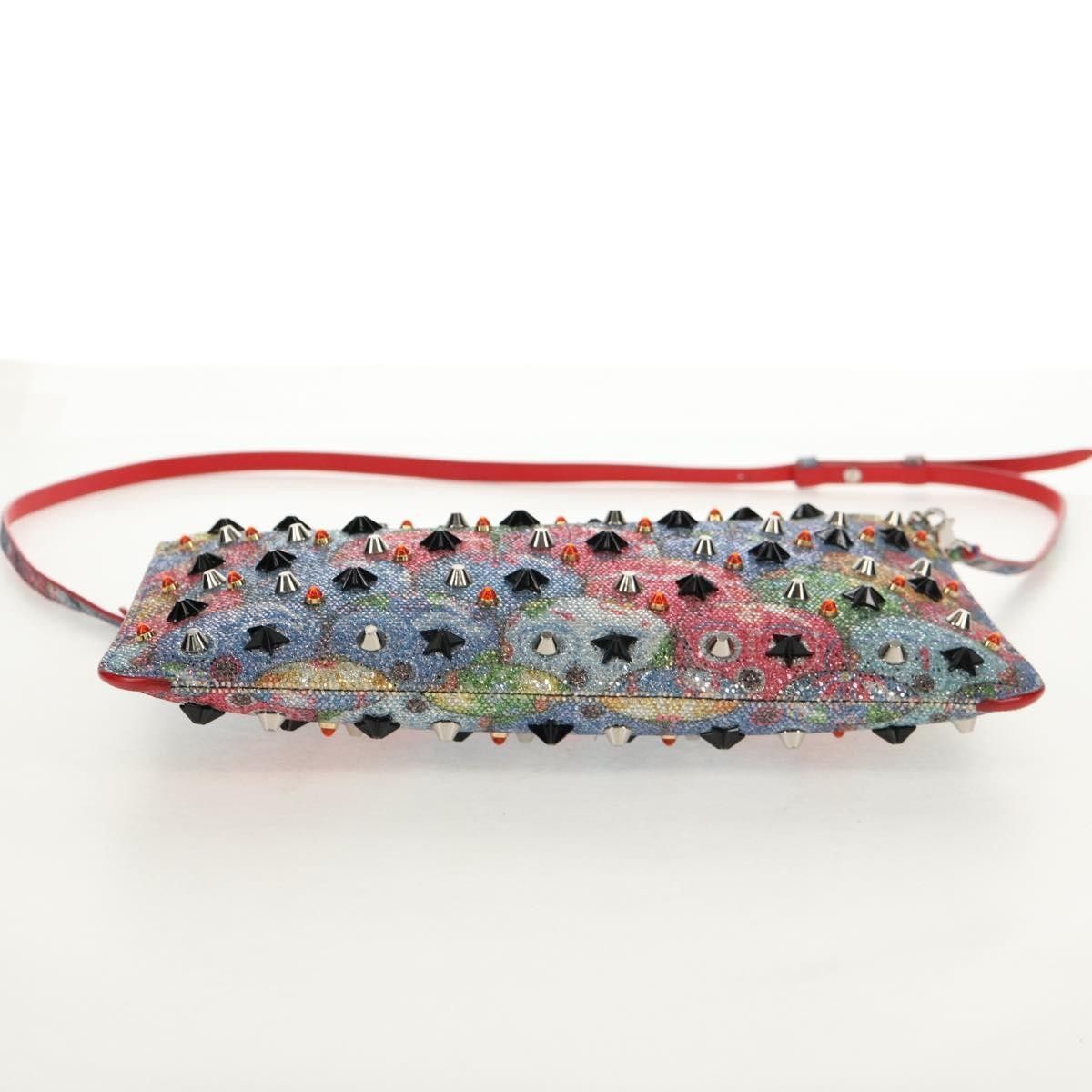 Christian Louboutin Christian Louboutin Loubiclutch Spiked Printed Leather Size ONE SIZE - 16 Thumbnail