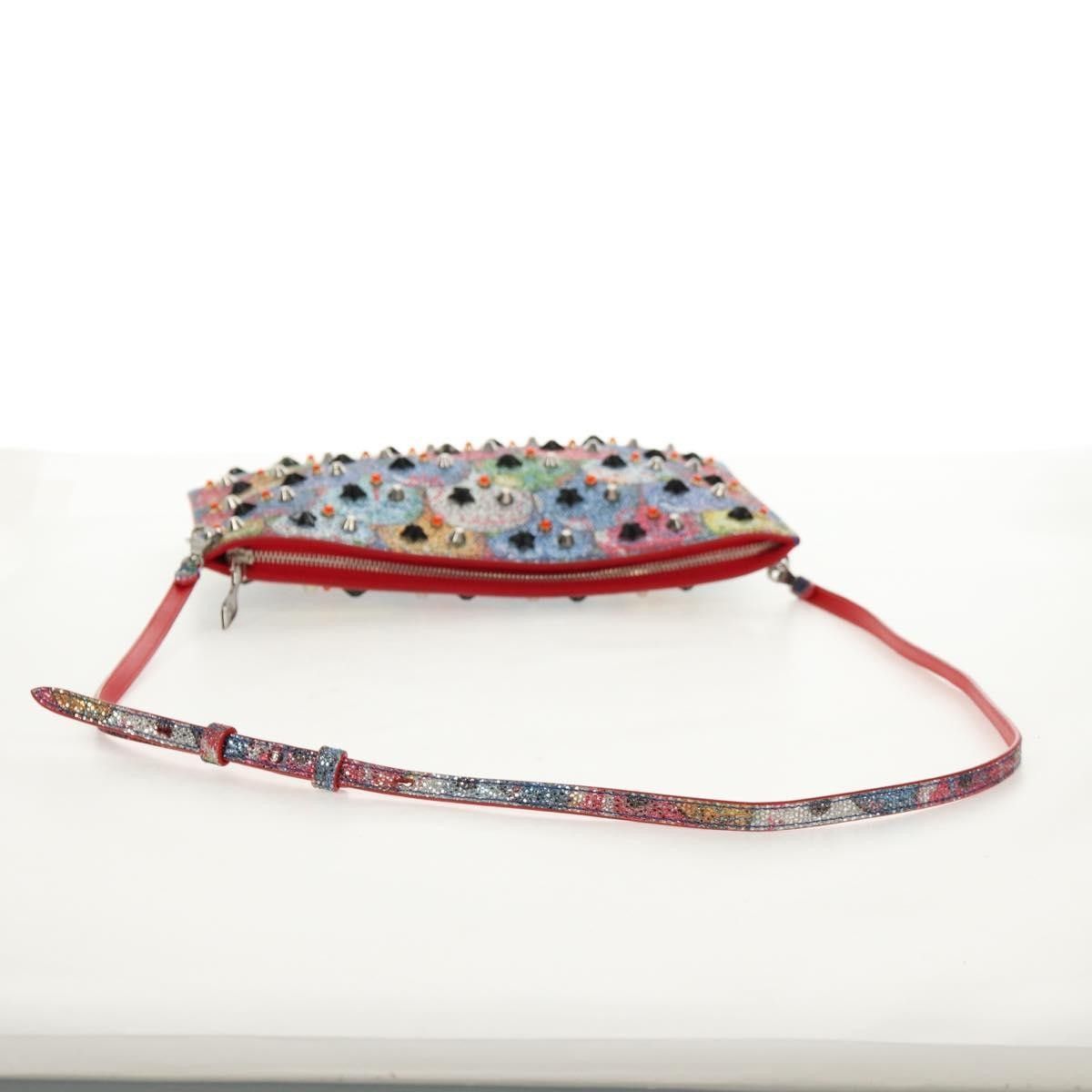 Christian Louboutin Christian Louboutin Loubiclutch Spiked Printed Leather Size ONE SIZE - 7 Thumbnail