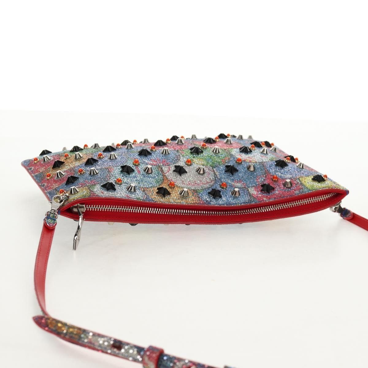 Christian Louboutin Christian Louboutin Loubiclutch Spiked Printed Leather Size ONE SIZE - 17 Thumbnail